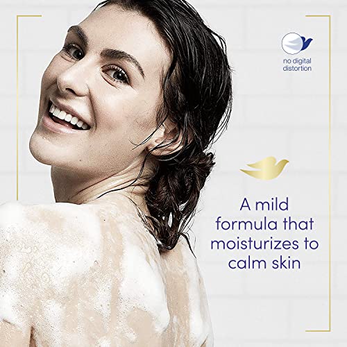 Dove Beauty Bar Gentle Cleanser Moisturizes To Calm Skin Anti-Stress Cream Bar Gentle Bar Soap Cleanser Made With 1/4 Moisturizing Cream 3.75 oz, 4 Count